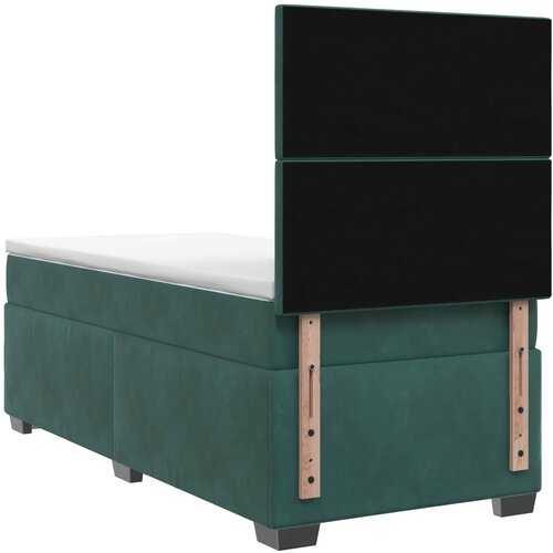  Boxspring krevet s madracem Tamnozelena 80 x 200 cm Bar&amp;scaron;un Slike