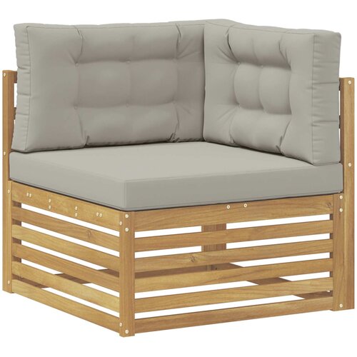  Set vanjskih sofa 7 kom. Bijela i svjetlosiva Poliester 79 x 79 x 37 cm Slike