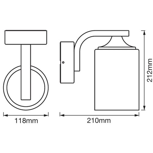 Ledvance - Spoljašnje zidno svetlo CYLINDER 1xE27/60W/230V IP43 belo Cene