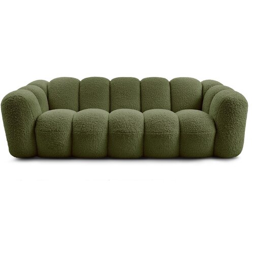 Bobochic Paris Zelena sedežna garnitura iz tkanine bouclé 232 cm Hippolyte – Cene