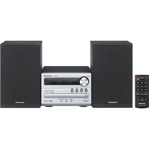 Panasonic Stereo uređaj SC-PM250EG-S Bluetooth®, CD, USB, 2 x 10 W srebrne bojee boje Cijene