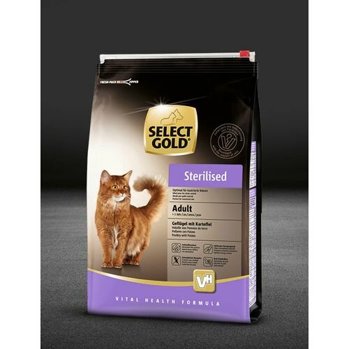 Select Gold cat adult sterilised poultry&rice 7kg Slike