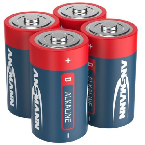 Ansmann 1x4 Alkaline Mono D LR 20 red-line Slike