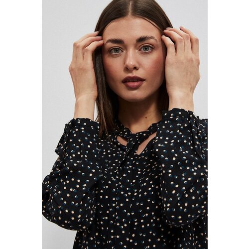 Moodo Blouse with print and knotted neckline Slike