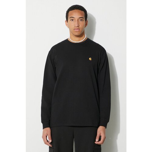 Carhartt WIP Chase Majica z dolgimi rokavi black / gold Cene