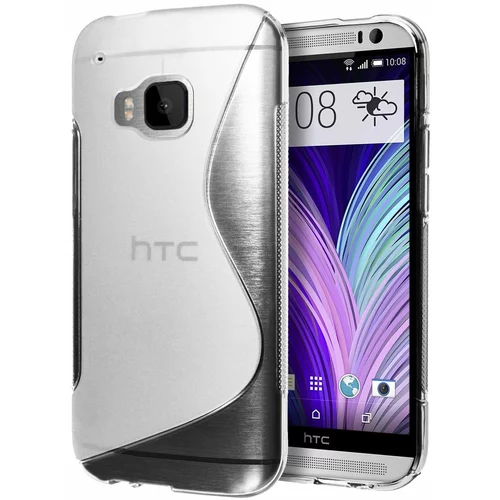  Gumijasti / gel etui S-Line za HTC One M9 - prozorni