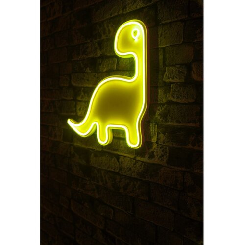 Wallity Dekorativna plastična LED rasveta Dino the Dinosaur Yellow Cene