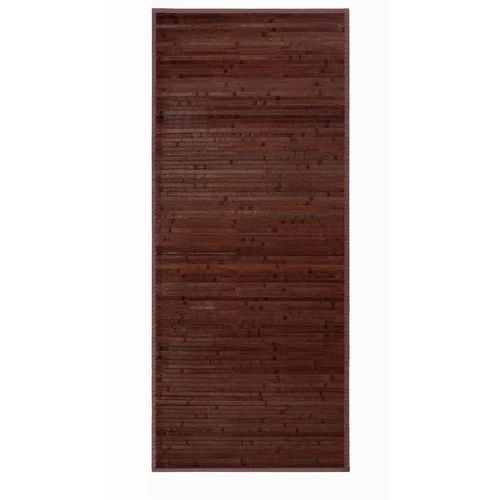 Casa Selección Tamno smeđi tepih od bambusa 75x175 cm –