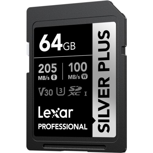Lexar 64 GB SDXC Professional SILVER Plus 1066x UHS-I/U3/A2/4K R205/W100 (V30) Cijene