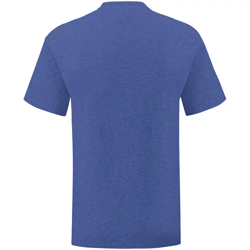 Fruit Of The Loom Blue Iconic Combed Cotton T-shirt with Sleeve