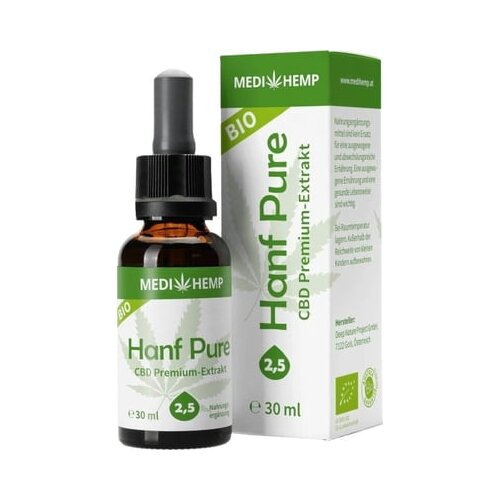 MEDIHEMP Organic Hemp Pure 2,5% - 30 ml Slike