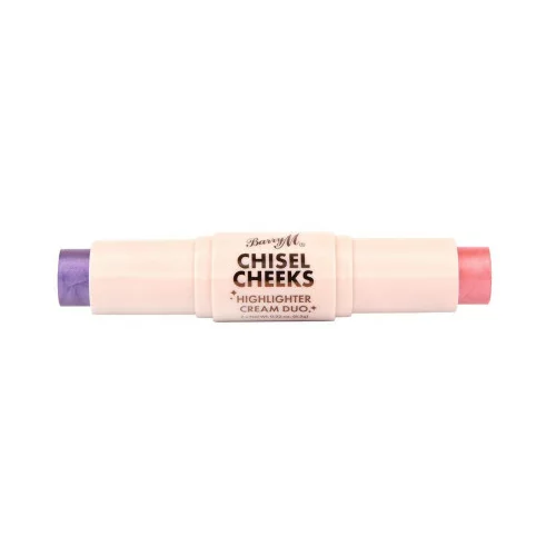 Barry M kremni osvetljevalec v stiku - Chisel Cheeks Highlighter Cream Duo - 3 Pale Lilac/Sok