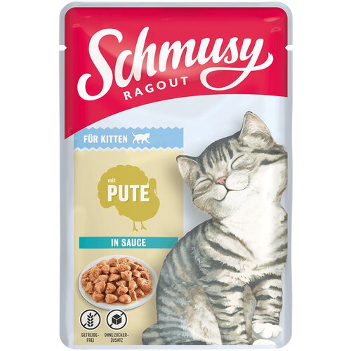 Schmusy Ragout Kitten v omaki 22 x 100 g - Puran Cene