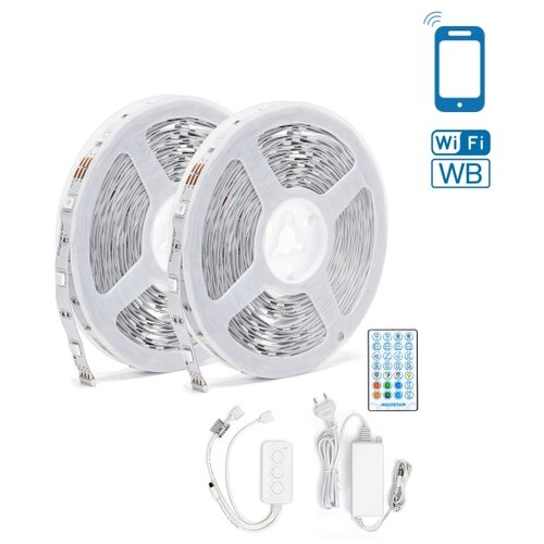 Aigostar LED RGBW prigu&amp;scaron;iva traka LED/48W/12V 2x7,5 m Wi-Fi Slike