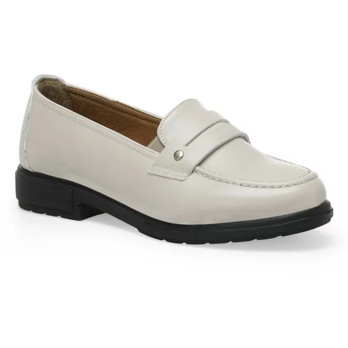 Polaris Loafer Shoes - Beige - Flat