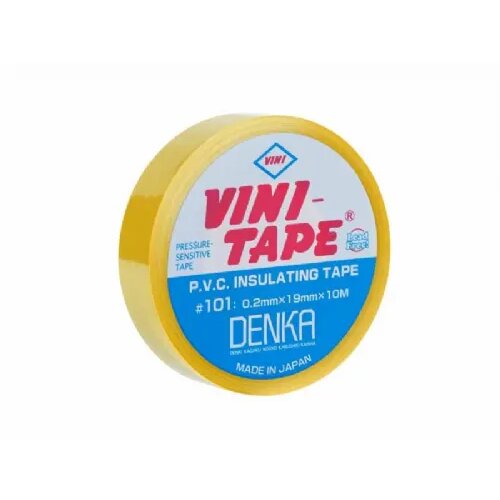 Denka izolirni trak, pvc, 0,2 mm x 19 mm x 10 m, rumen Slike