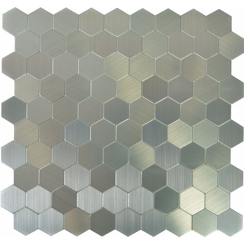 x samoljepljiva mozaik pločica hexagon sam 4MMHX (28 29 cm, metal, srebrne boje) Cijene