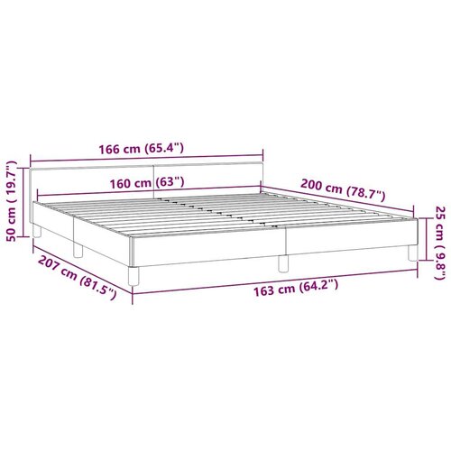 VidaXL okvir za krevet s uzglavljem tamnozeleni 160x200 cm bar&amp;scaron;unasti Slike