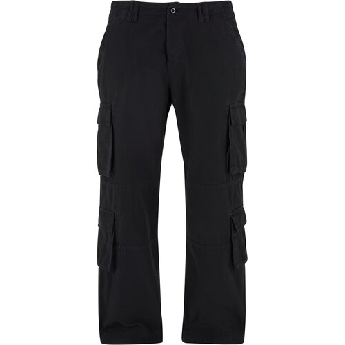 Urban Classics Men's Double Cargo Trousers - Black Cene