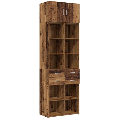  Ormar sa policama Staro drvo 70 x 42,5 x 225 cm Slike