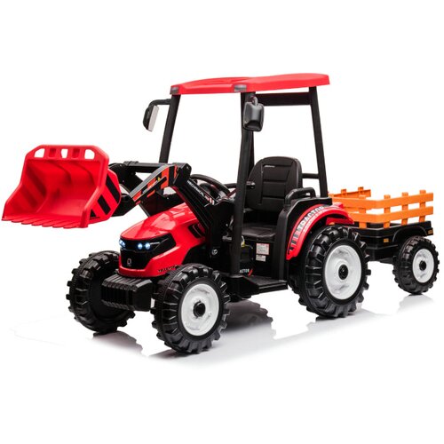 Premium Stil Traktor na akumulator sa prikolicom i utovarivačem Premium oprema Slike