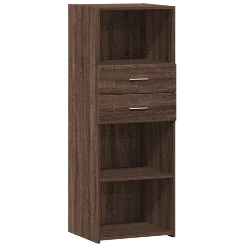 Maison Chic Visoka omara - Komoda - Predalnik rjavi hrast 45x42,5x124 cm inženirski les, (21719956) Slike