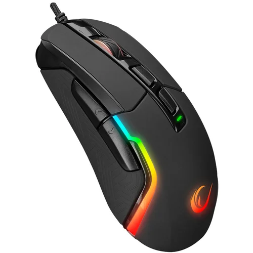  Miš gaming RAMPAGE SMX-R68 FALCON-X USB, black, 6400dpi RGB LED