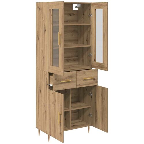  Highboard 2 kom. Umjetnički hrast 69,5 x 34 x 180 cm Slike