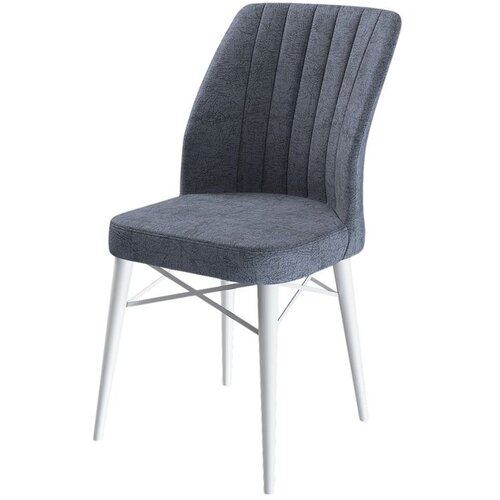 Hanah home set trpezarijskih stolica Flex 2 kom, dimno siva tkanina Babyface, bele drvene noge Cene