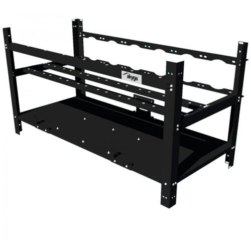  Miner frame Akyga AKM081 8GPU black w/o PSU - AKM081 Slike