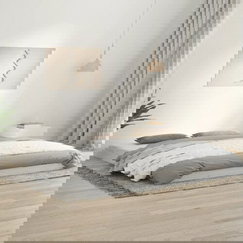 The Living Store Posteljni okvir bel 180x200 cm trdna borovina - Posteljni Okvir, (21528932) Cene