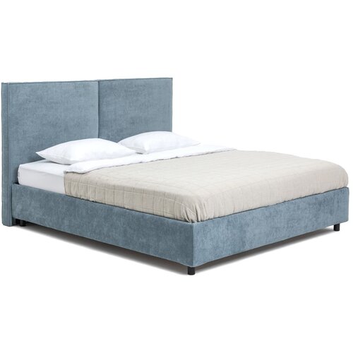 Bonami Selection Plavi tapecirani bračni krevet s podnicom i prostorom za odlaganje 180x200 cm Myra Bold – Cijene