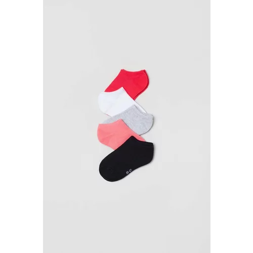 OVS Otroške nogavice 5-pack roza barva