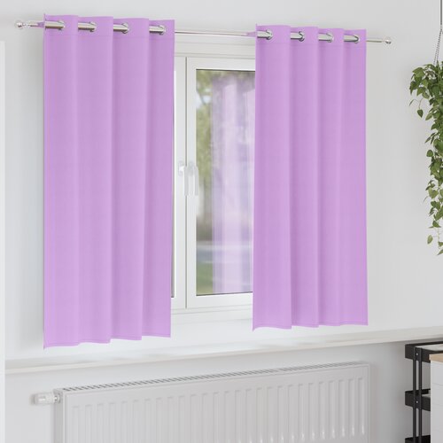 vidaXL Zavese z zavesami 2 pcs Vijolična 175 x 140 cm Poliester Cene