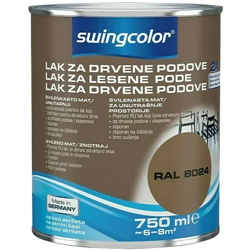 SWINGCOLOR Lak za lesene pode (barva: bela; 750 ml)