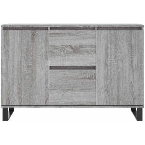  Komoda sivog hrasta sonome 101,5x35x70 cm od konstruiranog drva Slike