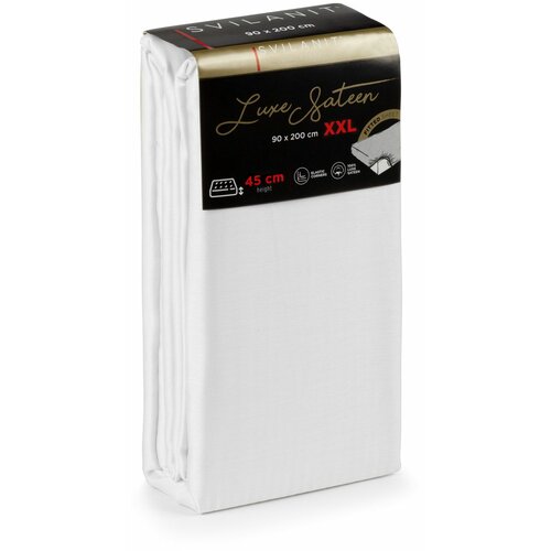  montažni čaršav Svilanit Luxe Sateen XXL white 90x200 cm Cene