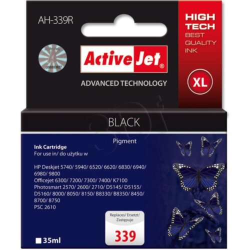 Activejet črno črnilo HP C8767EE 339 Cene