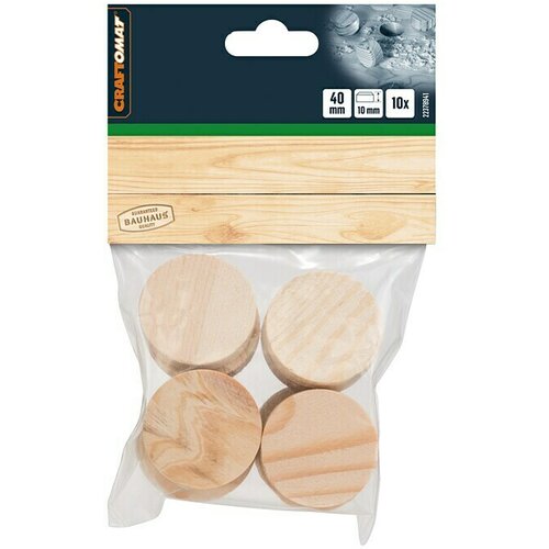 CRAFTOMAT Drveni čep (Promjer: 40 mm, 10 Kom.) Slike