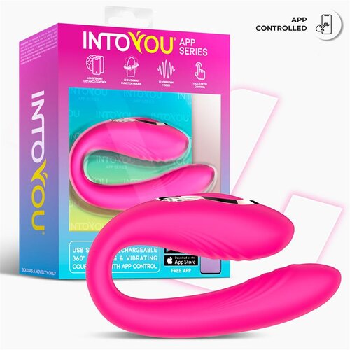 INTOYOU App Series Couty 360 Swinging &amp;amp; Vibrating Couple Toy with App Pink Slike