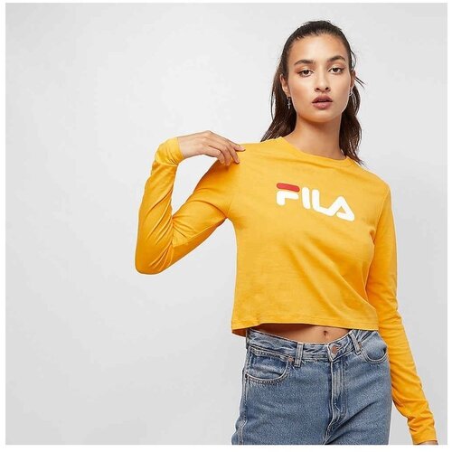 Fila Majice &amp;amp; Polo majice MARCELINE CROPPED LS SHIRT Rumena Slike