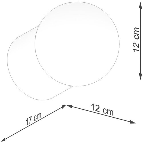 Sollux Stenska svetilka v beli in naravni barvi &amp;oslash; 12 cm Surtur &amp;ndash; Slike