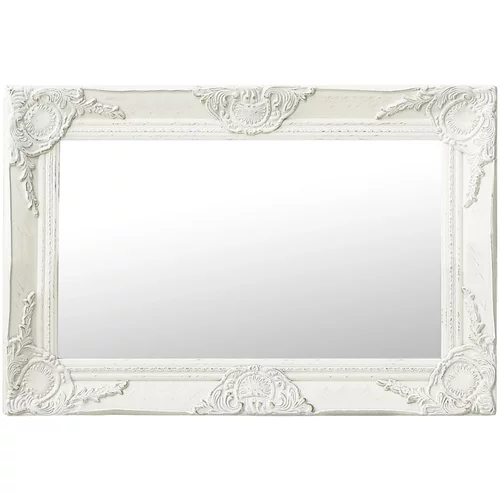  Zidno ogledalo u baroknom stilu 60 x 40 cm bijelo