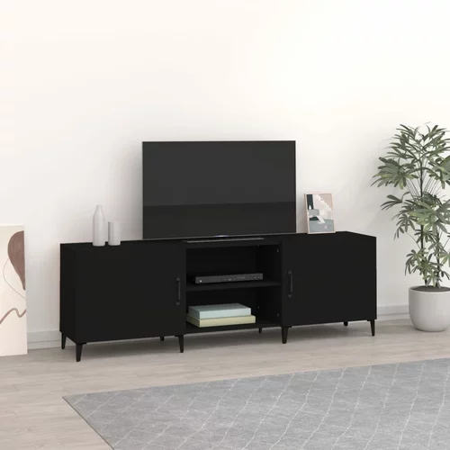 vidaXL TV ormarić crni 150 x 30 x 50 cm od konstruiranog drva