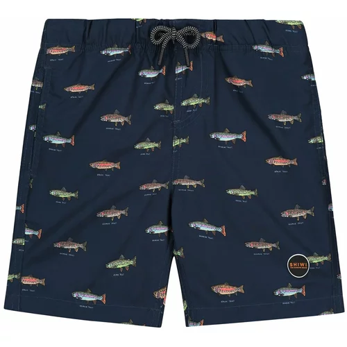 Shiwi Kupaće hlače 'Go Fish' svijetloplava / tamno plava / svijetlozelena / narančasta / bijela