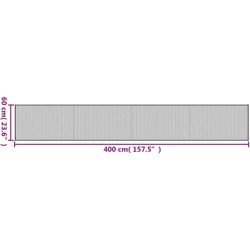  Tepih pravokutni svijetli prirodni 60 x 400 cm od bambusa Slike