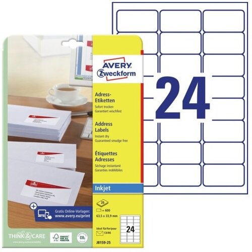  Etikete zweckform j8159 63,5x33,9mm 1/25 ZWECKFORM1 Cene