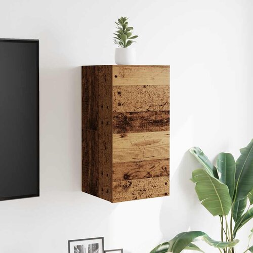  2-dijelni zidni TV ormarić Staro drvo 30,5x30x30 cm Slike