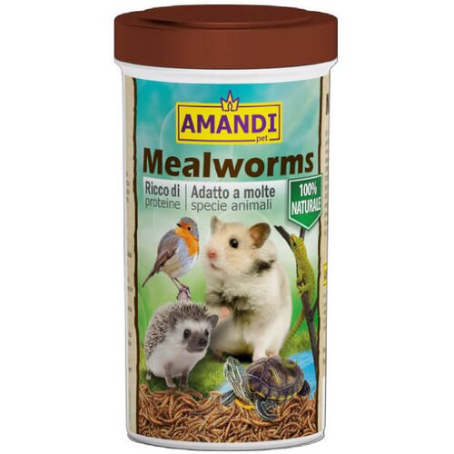 Aquael Amandi Pet Mealworms posu&scaron;eni mokarji - 250 ml / 31 g Cene