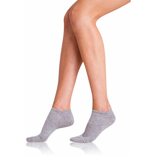 Bellinda COTTON IN-SHOE SOCKS 2x - Women's Short Socks 2 Pairs - Grey Cene